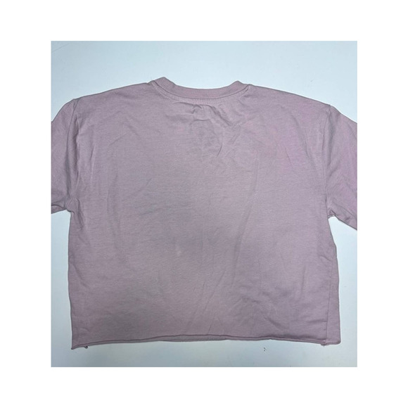 ACDC Back in Black Muted Pink Crop Top Womens Size Large - Picture 5 of 6